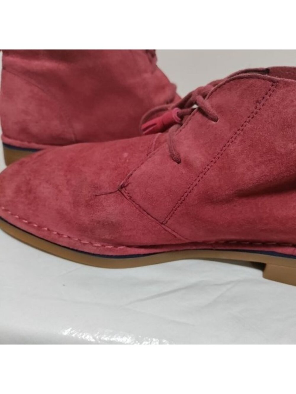 Hush Puppies Womens SZ 11 Red Crya Catelyn Ankle Booties Festival Lagenlook - Picture 9 of 11